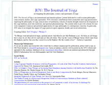 Tablet Screenshot of journalofyoga.org